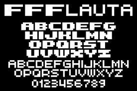 Beispiel einer FFFlauta-Schriftart